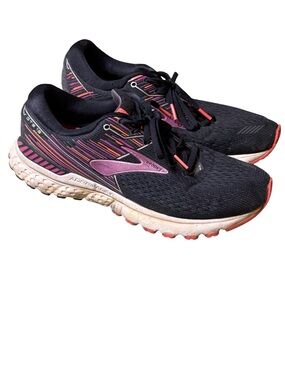 Brooks Adrenaline GTS 19 Black & Purple Women's 9.5 Running Shoes